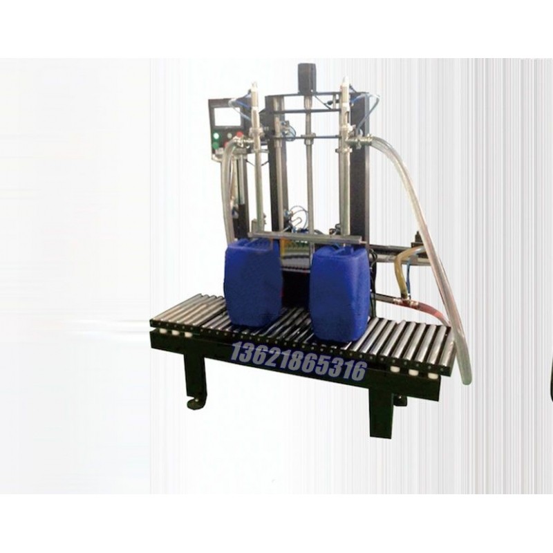 高泡液體專用半自動雙頭稱重式灌裝