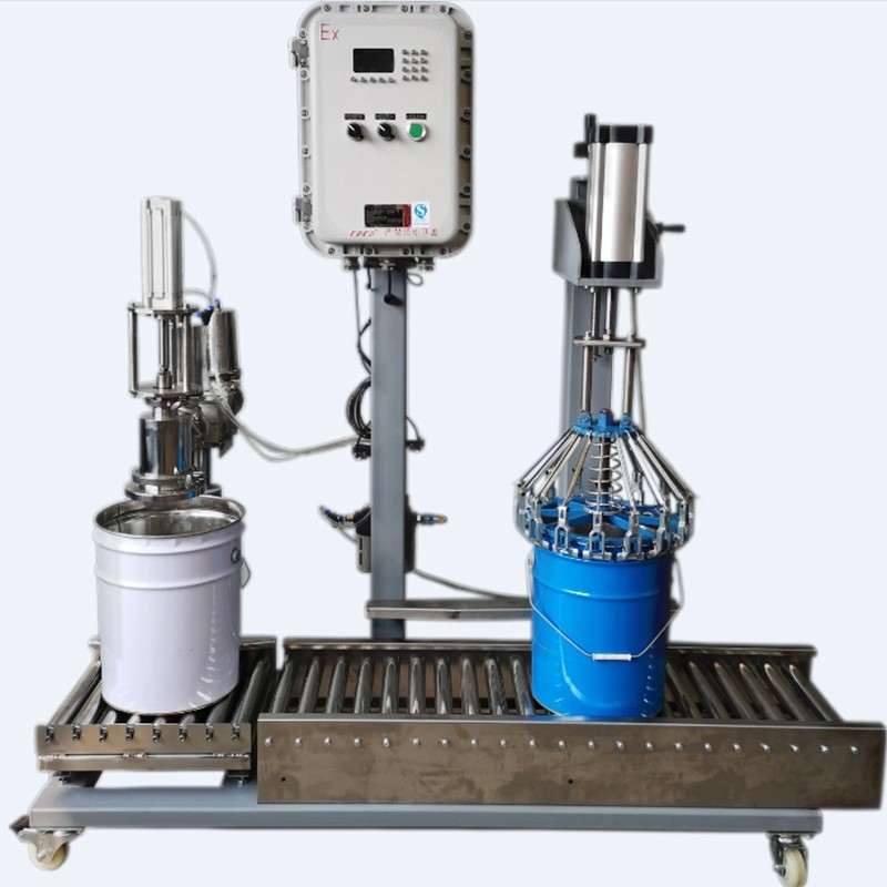 醫(yī)藥灌裝機(jī) 20kg油漆自動控制系統(tǒng)計(jì)量灌裝機(jī)