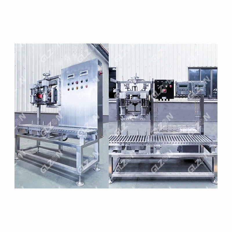 清洗劑灌裝機(jī) 50L自動(dòng)夾蓋灌裝機(jī)