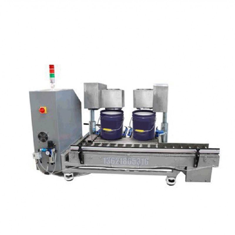 雙頭全自動油漆涂料 5L-18升溶劑自動包裝秤 灌裝機(jī) 雙工位