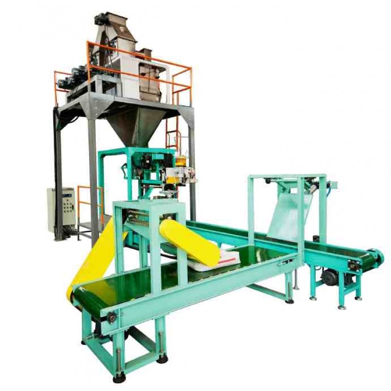 無塵粉料包裝機，絞龍送料包裝機（10-50kg）